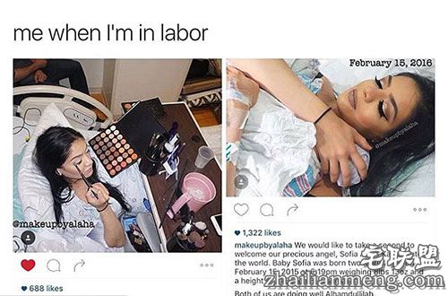 最美妈妈:美国化妆师在产房边生产边化妆