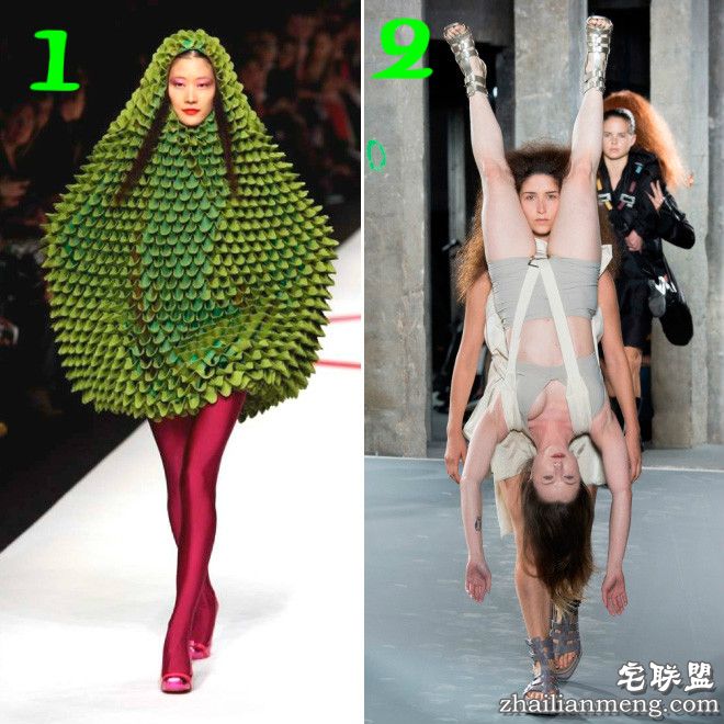 盘点T台上那些奇葩走秀造型 你喜欢哪款？