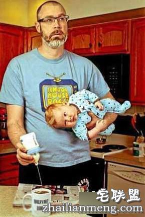 爸爸带孩子是种怎么样的画风？看完哭笑不得