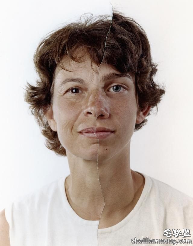 将父母的半张脸与子女的拼凑在一起...基因太强大!