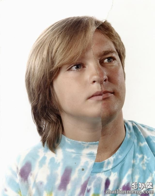 将父母的半张脸与子女的拼凑在一起...基因太强大!