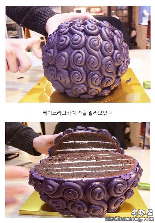 网友制作《海贼王》恶魔果实蛋糕