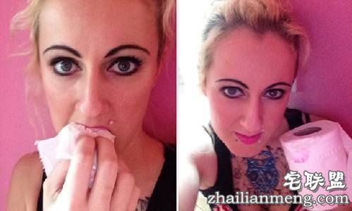 英国女子爱吃厕所手纸 一天一卷难自控! 英国女子爱吃厕所手纸 一天一卷难自控!