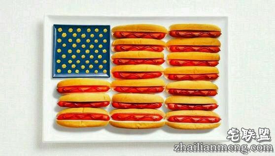 别拦着我我要吃遍整个世界！吃货眼中的各国国旗