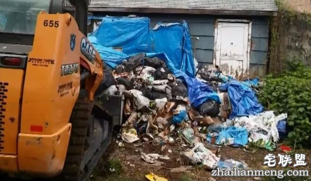 房客走后留下22.7吨垃圾