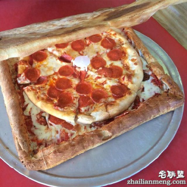 最良心披萨店,盒子竟是披萨做的,各种怪口味,店主还设计珠宝