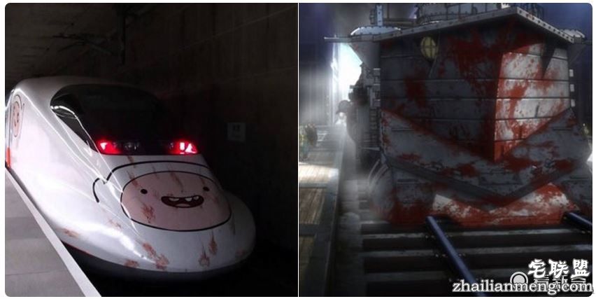一张台湾高铁照片吓傻日本网友 欢乐卡通变血腥