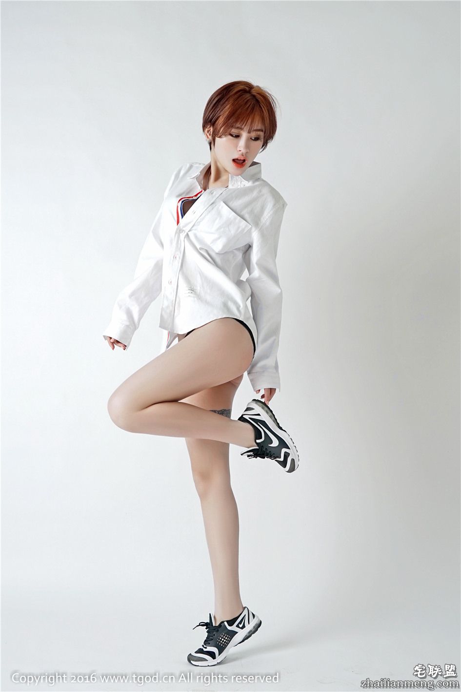 [推女神] 短发气质美女赵亚男野性之美棚拍大图 第285期 第13张