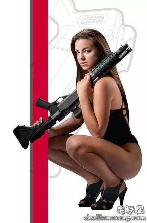 比基尼美女配名枪，这个枪支公司的广告绝了