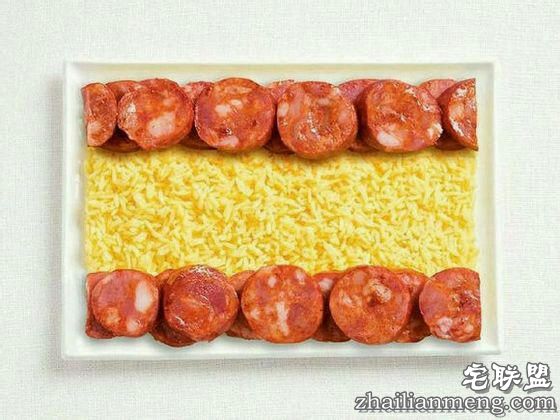 别拦着我我要吃遍整个世界！吃货眼中的各国国旗