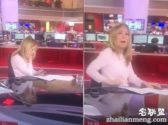 糗大了!英国知名主播在新闻画面切回时还在玩手机