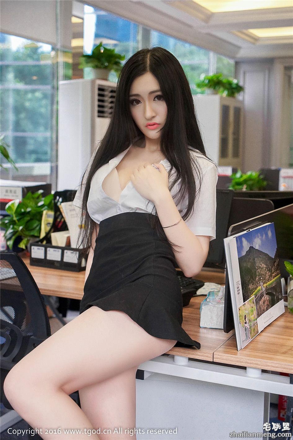 [推女神] 高清气质美女沈梦瑶OL制服丝袜写真图片 第382期第8张