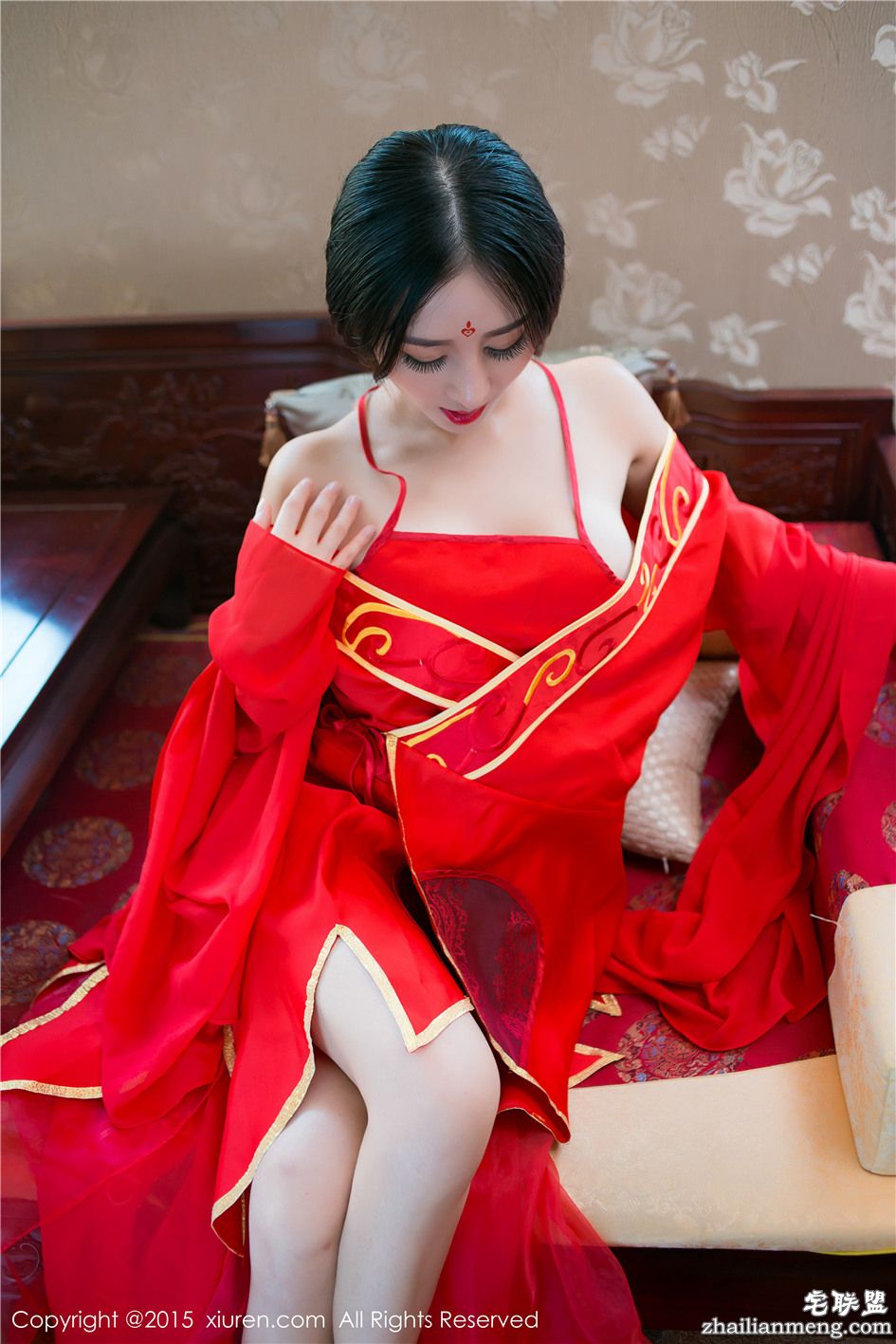 [秀人网] 妖艳古装美女邹晶晶白皙美乳绝色人体艺术照 第459期第4张