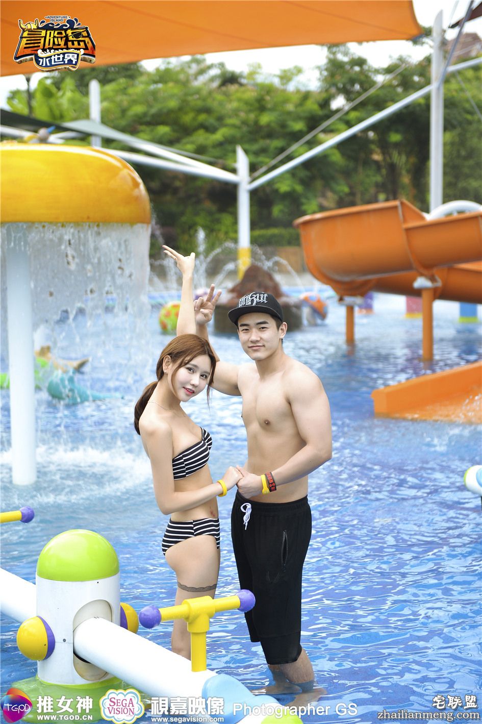 [推女神] 泳装嫩模Milk楚楚 Cheryl青树 Akiki朱若慕 陆薇-GS_奚敏浩冒险岛水世界写真套图 第356期第6张