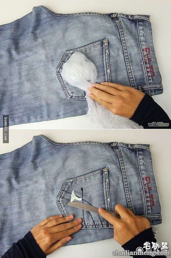 她把透明指甲油擦在衣服上看起来很怪，但是大家接着都马上拿出一瓶跟着做起来！