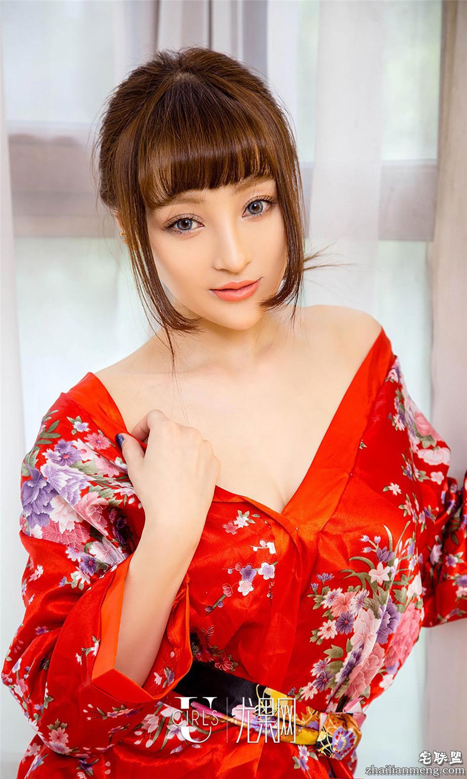 [尤果网] 绝好身材和服美女马小漾窗台写真 第466期第7张