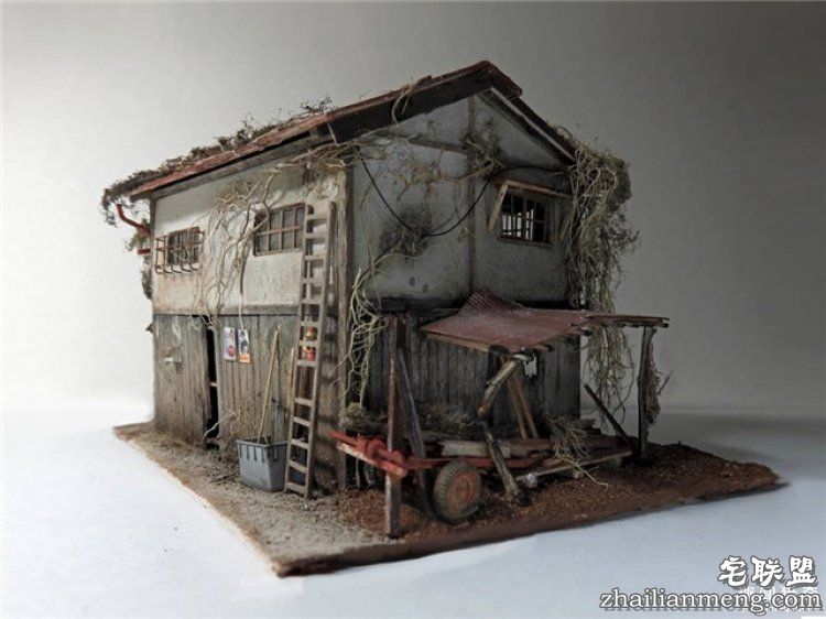 日本男子做出超迷你废墟模型,太不可思议了