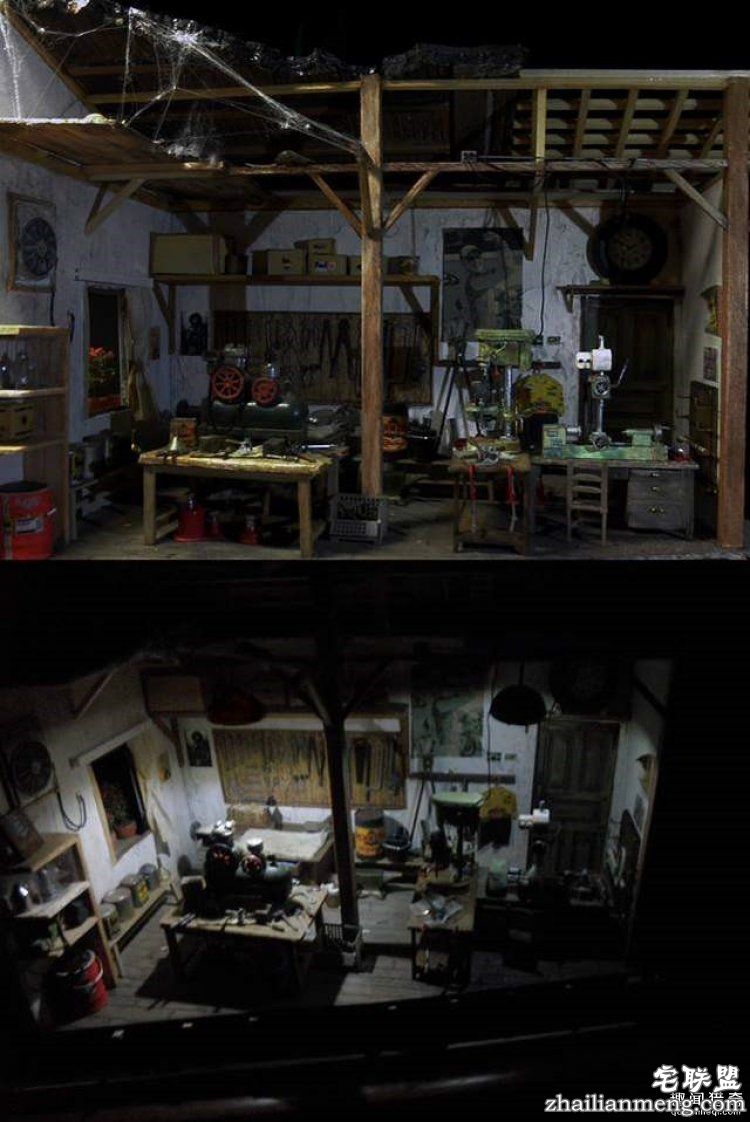 日本男子做出超迷你废墟模型,太不可思议了