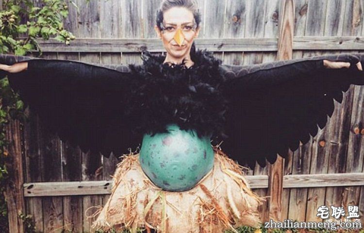 万圣节装扮最大赢家是孕妇妈妈,让你笑到哭吓到哭