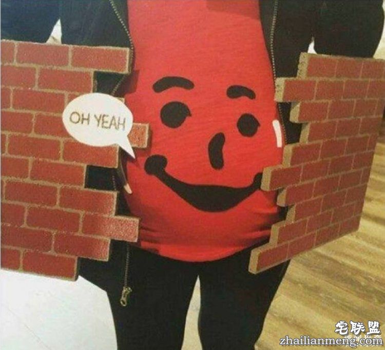 万圣节装扮最大赢家是孕妇妈妈,让你笑到哭吓到哭