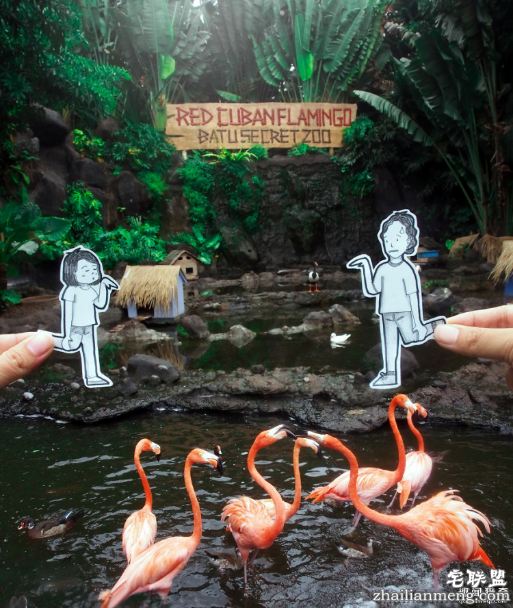 另类旅行照,带着漫画去旅行!