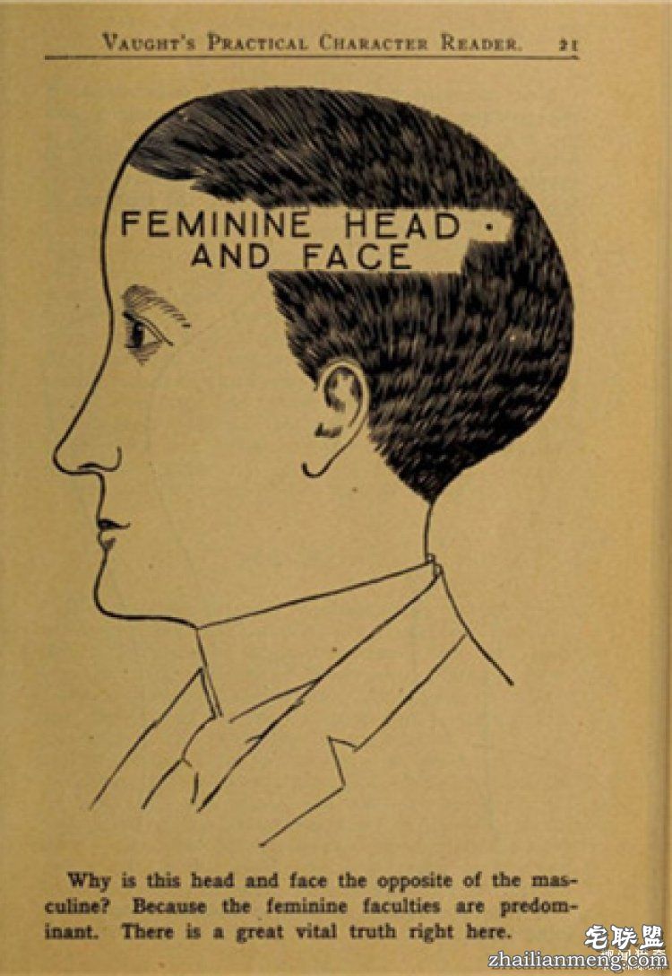 19世纪的女人挑老公要看脑袋的形状