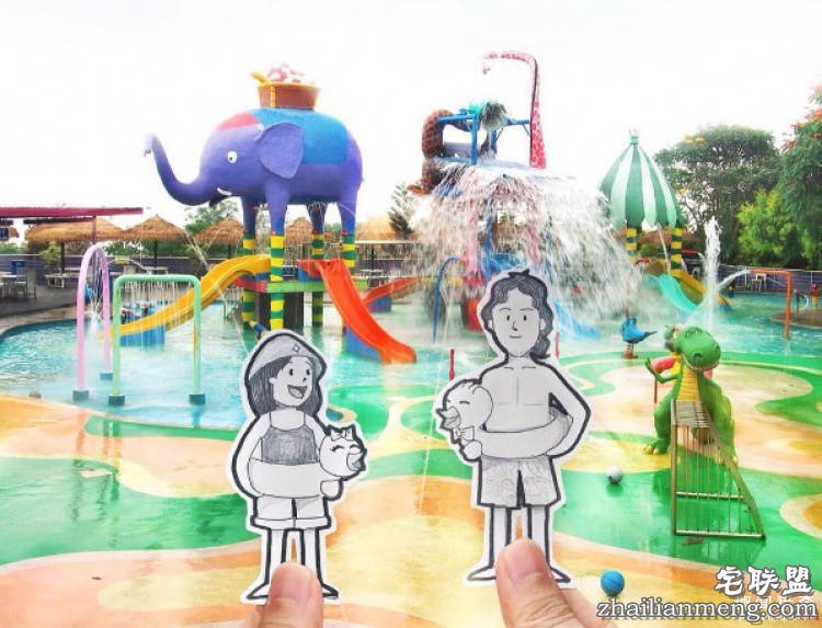 另类旅行照,带着漫画去旅行!