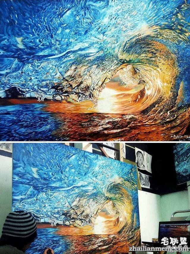 这些是画出来的?啥也别说,膝盖拿去....