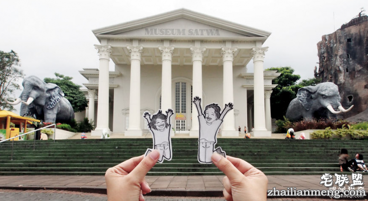 另类旅行照,带着漫画去旅行!