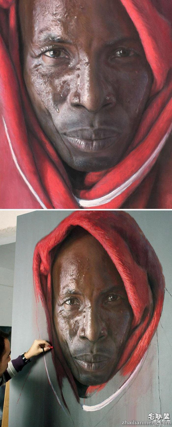 这些是画出来的?啥也别说,膝盖拿去....