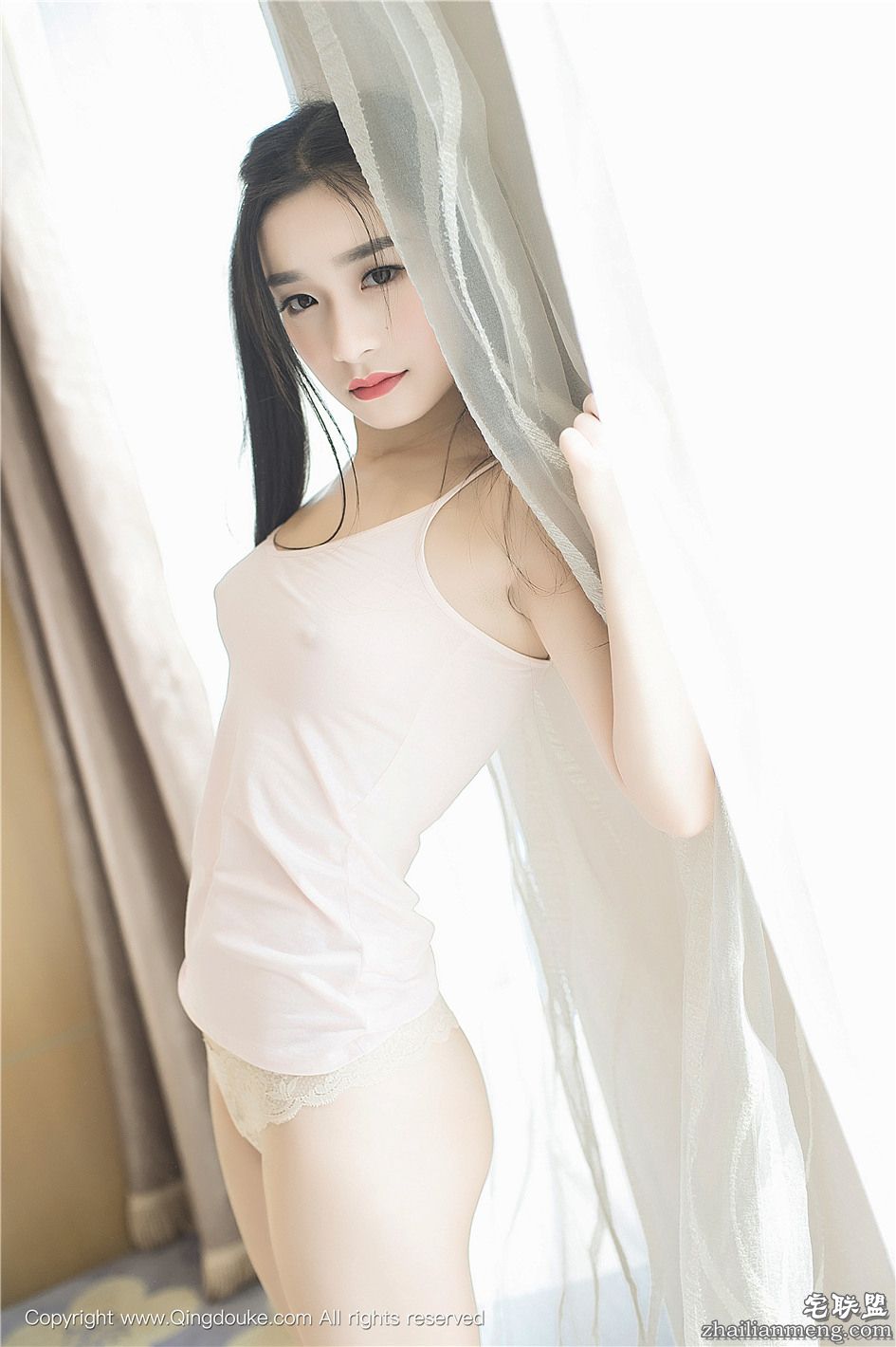 [青豆客] 颜值高的女生绮梦Cherish翘臀私房高清图片 Vol.002第4张