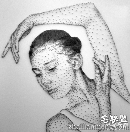 这是用钉子“画画”,看完我就跪了!