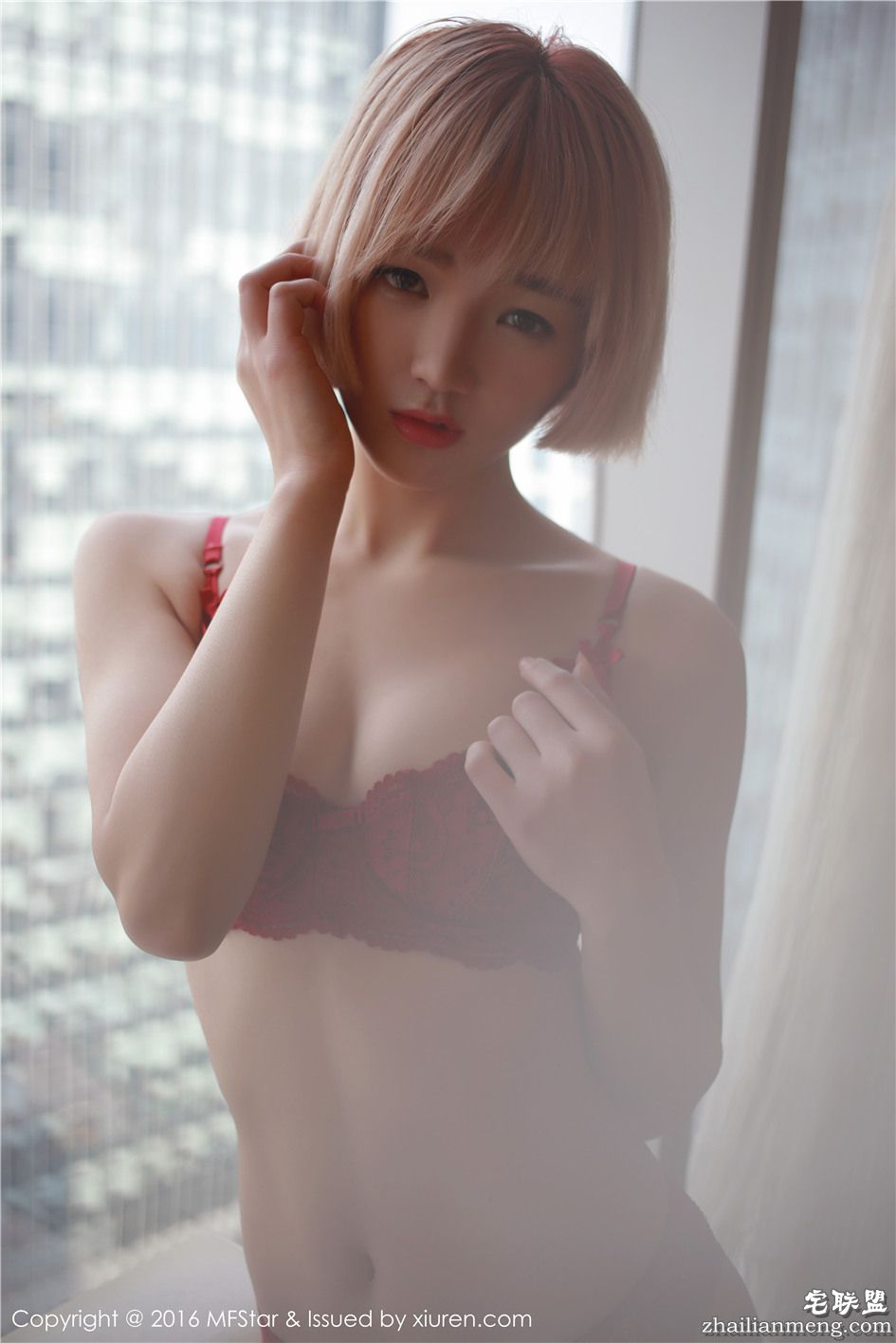 [模范学院] 金发小萝莉悦爷妖精内衣高清写真 Vol.082第6张