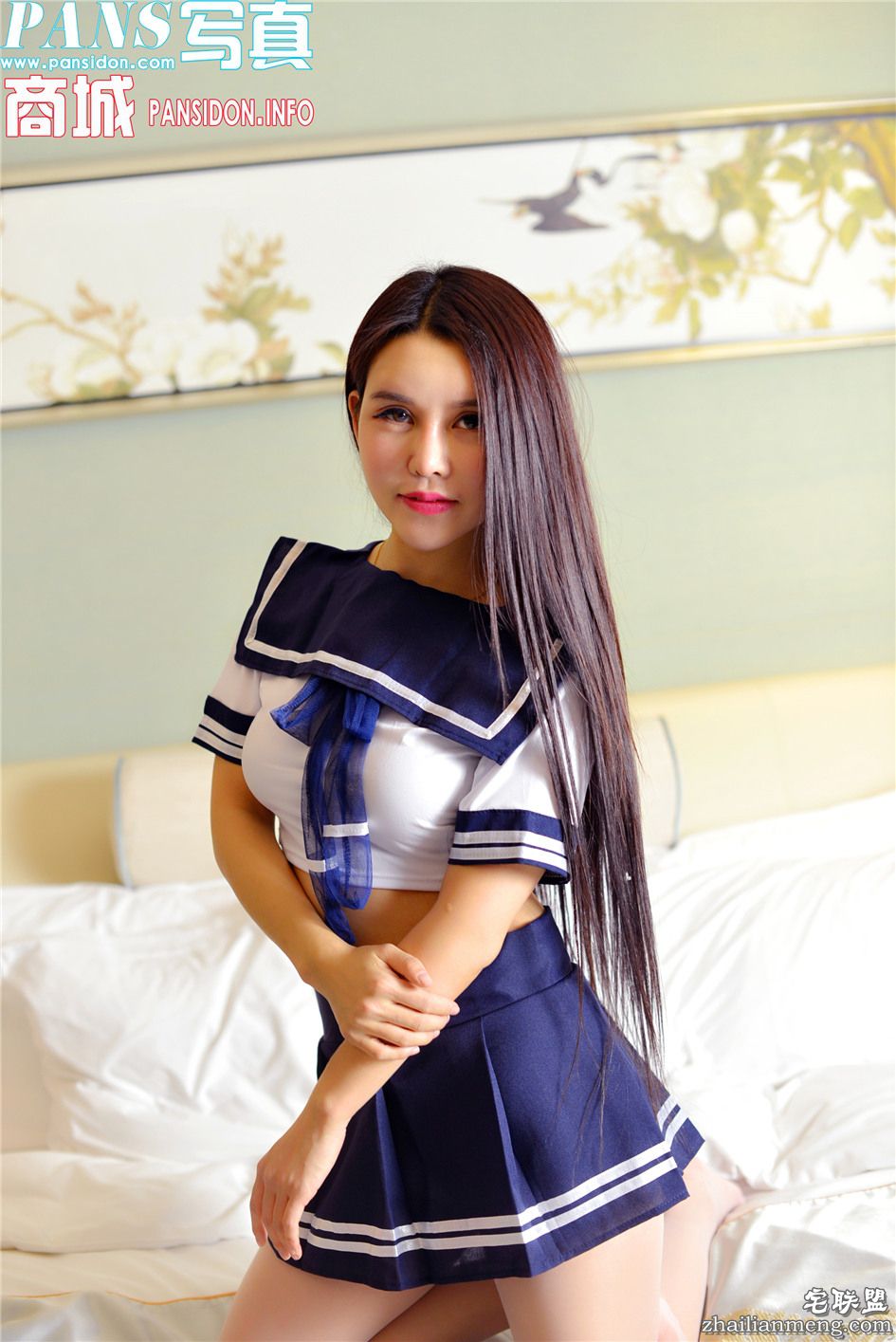 [PANS] 腿模韩美轩清纯白丝学生制服写真 第677期第2张