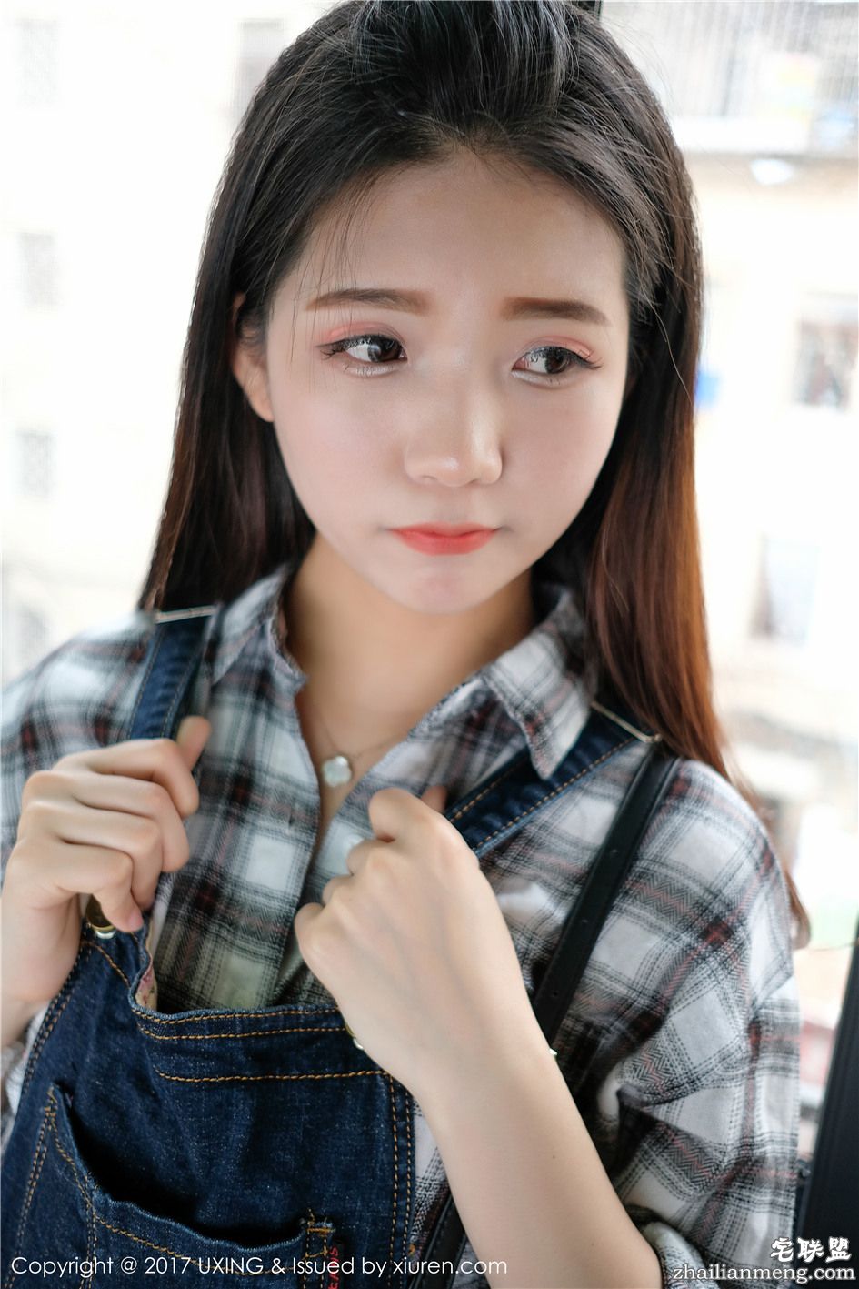 [优星馆] 格子衫少女可爱的小叶子性感写真图片 VOL.044第10张