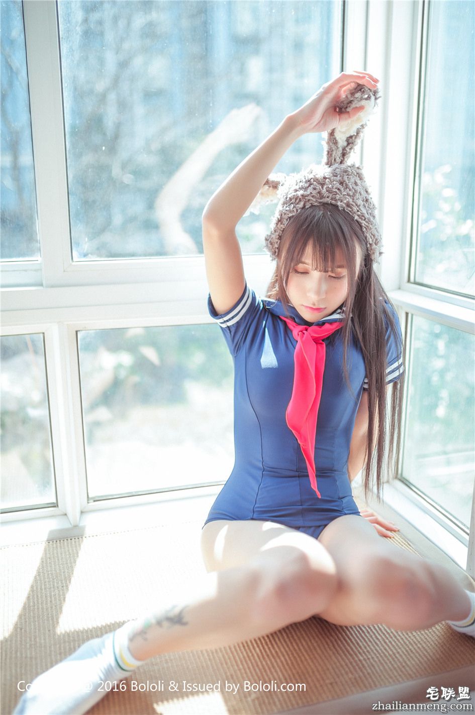 [波萝社] 可爱情趣学生装女生夏美酱图片 VOL.114第8张