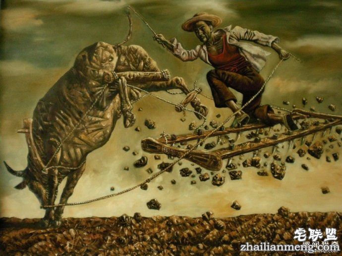 一个画了30年画的农民,以前没卖出去现在大爆发,成中国毕加索(2)