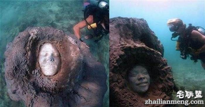 潜水员在海底发现神秘人脸,当场被吓坏!没想到真相让人感慨不已!