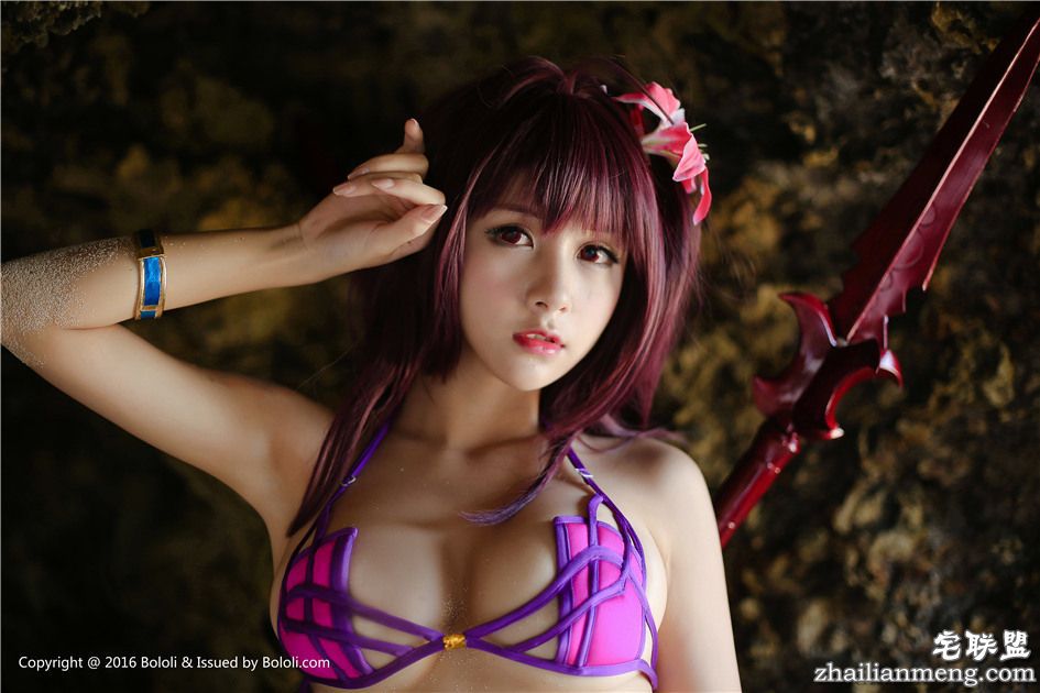 [波萝社] 比基尼小萝莉夏美酱海边巨乳写真摄影图 VOL.136第8张