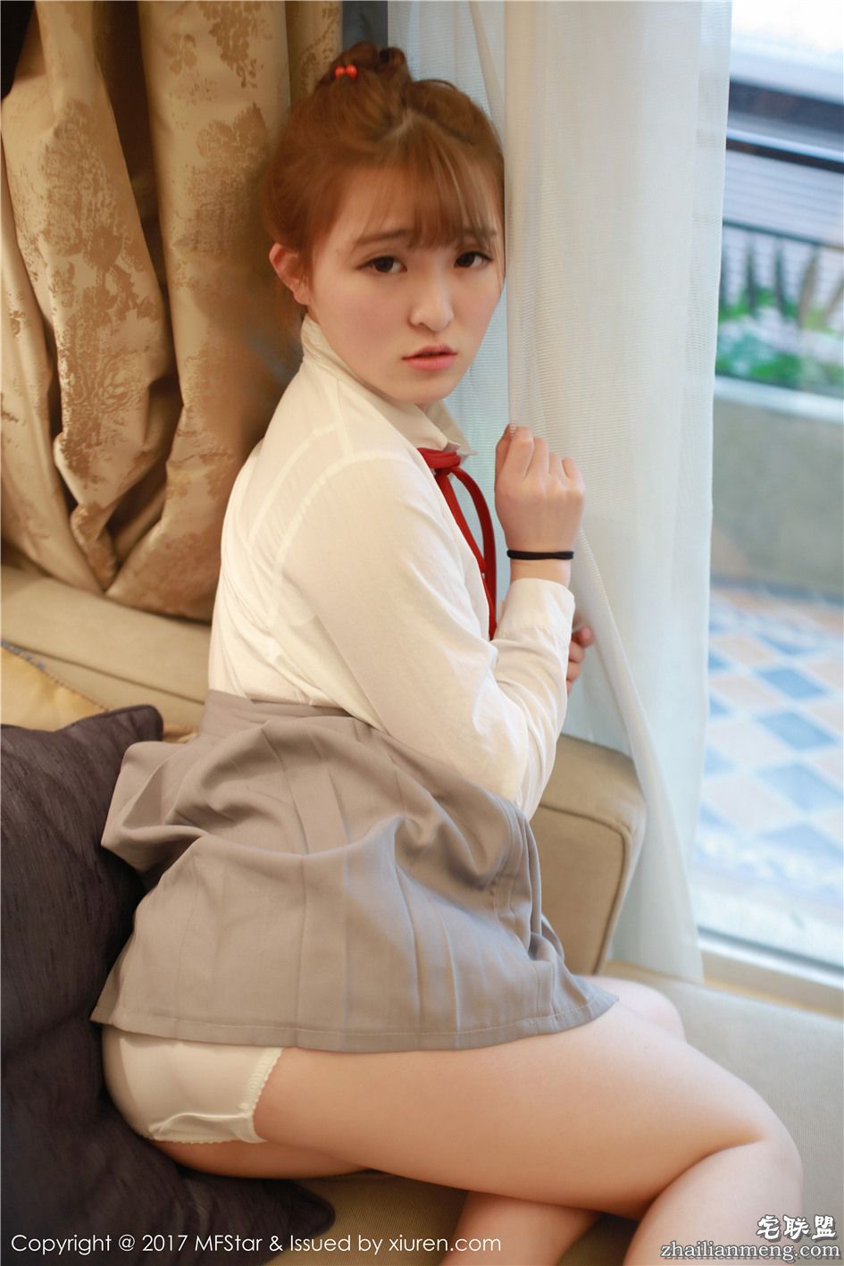 [模范学院] 萌萌哒美女伊小七MoMo私房制服写真 Vol.098第7张