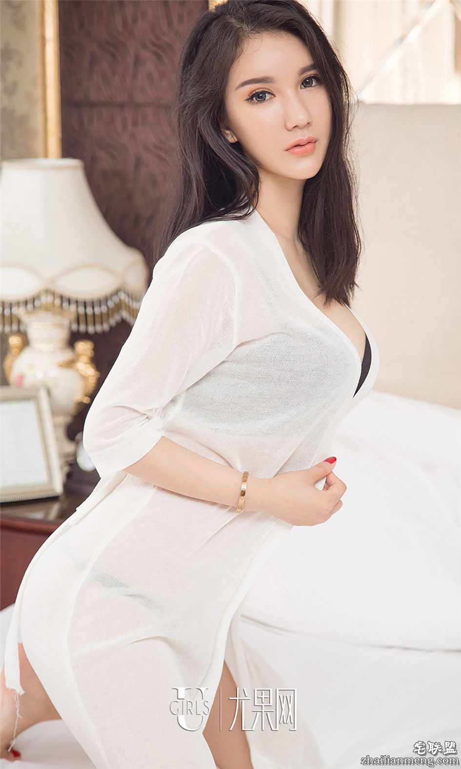 [尤果网] 中国内地女模特骆雪淇黑色内衣写真 第782期第4张