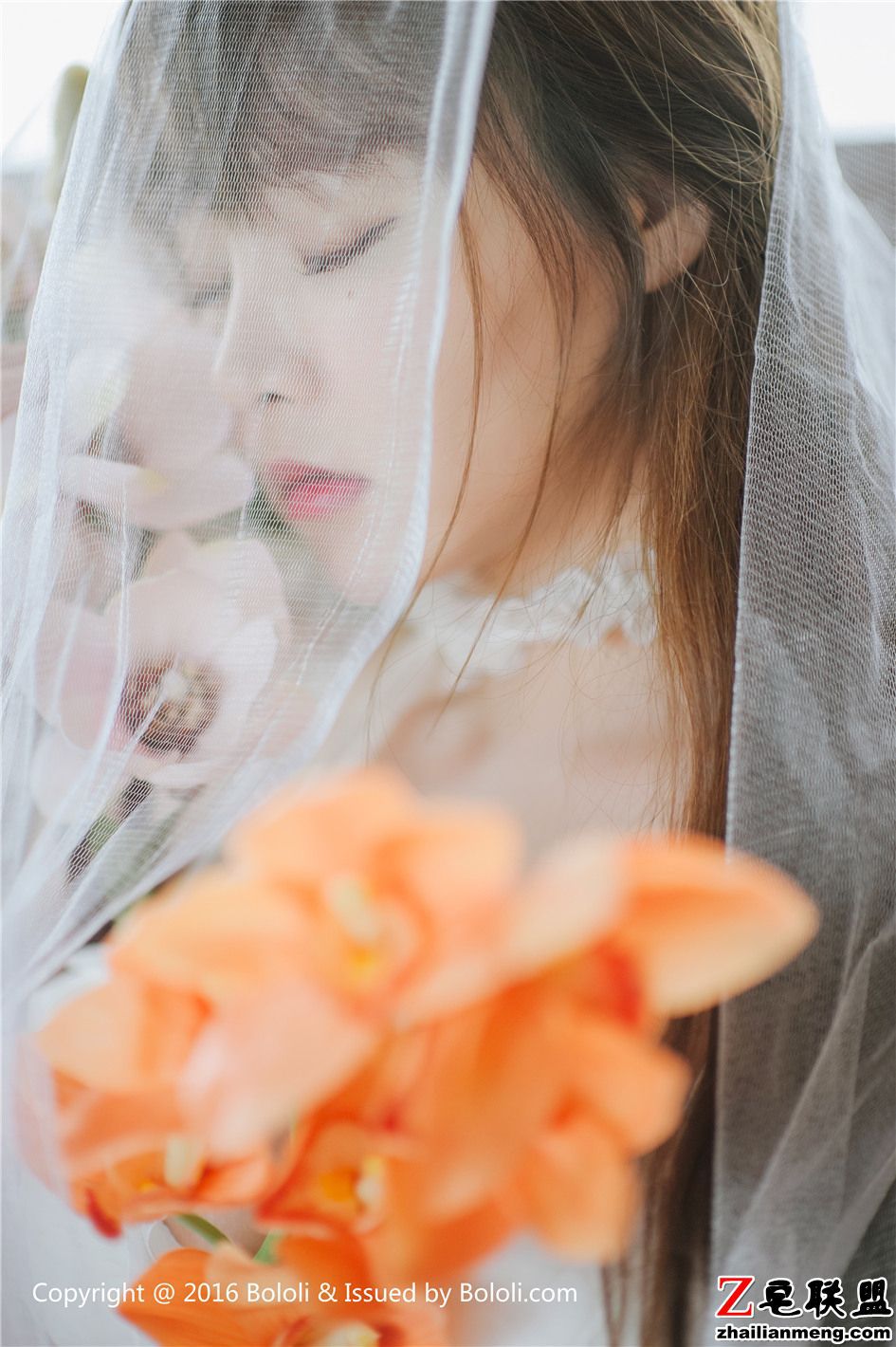 [波萝社] 大胸美女柳侑绮穿婚纱个性写真 VOL.169第8张