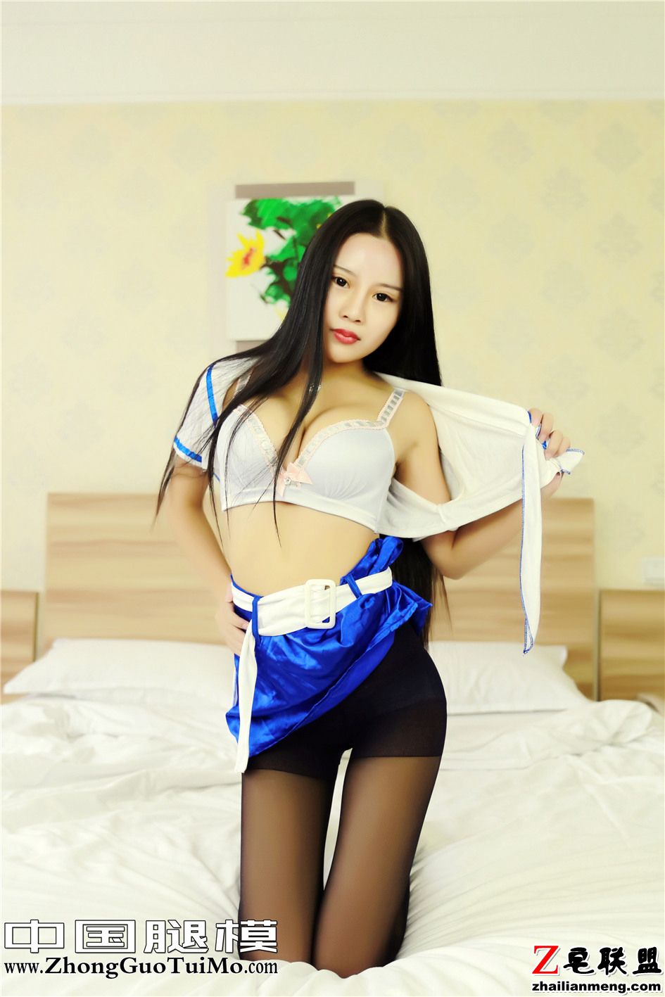 [中国腿模网] 情趣制服模特赵妍妍黑丝高跟写真 No.030第10张