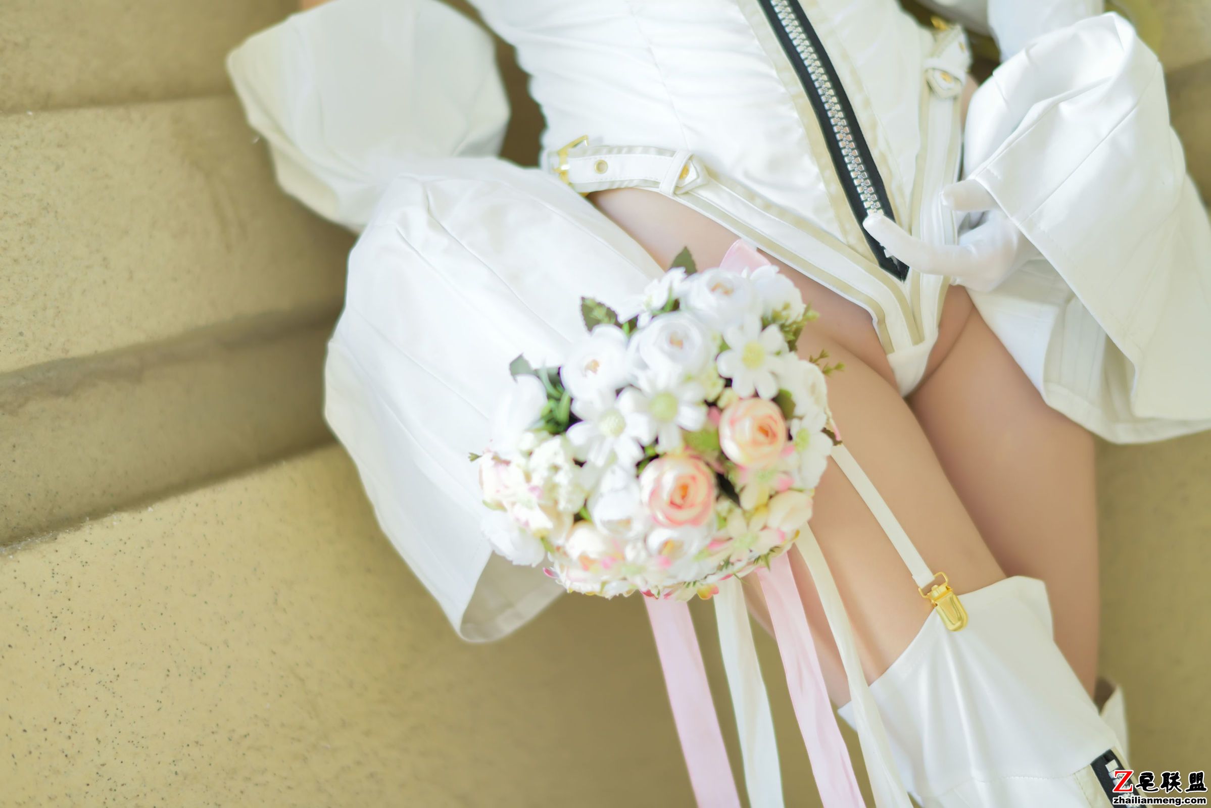 [CosPlay美女] Nagesa魔物女 - 白衣骑士 写真套图第7张