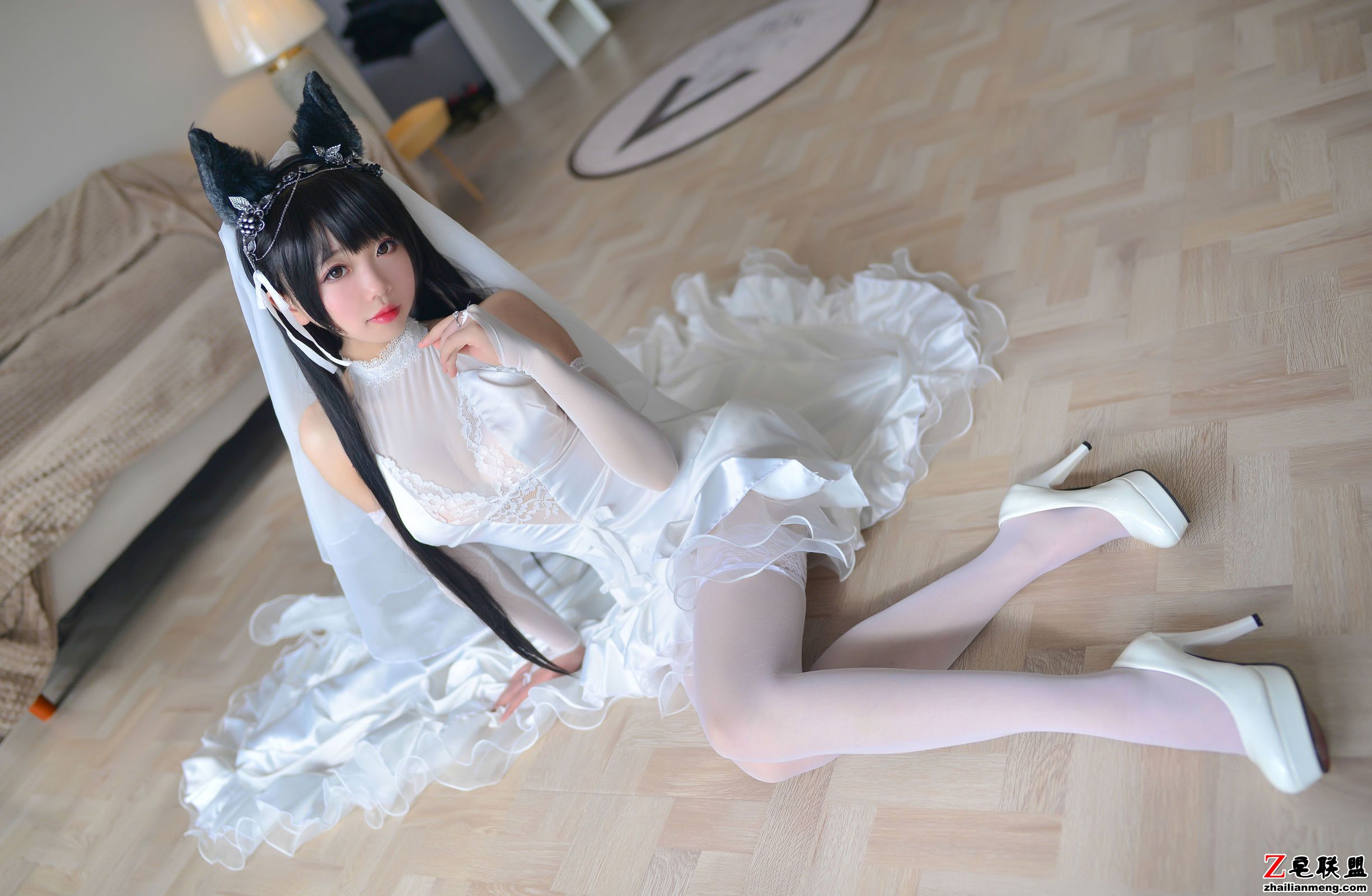 [COSER美女] 小姐姐雪琪 - 爱宕婚纱 写真套图第8张