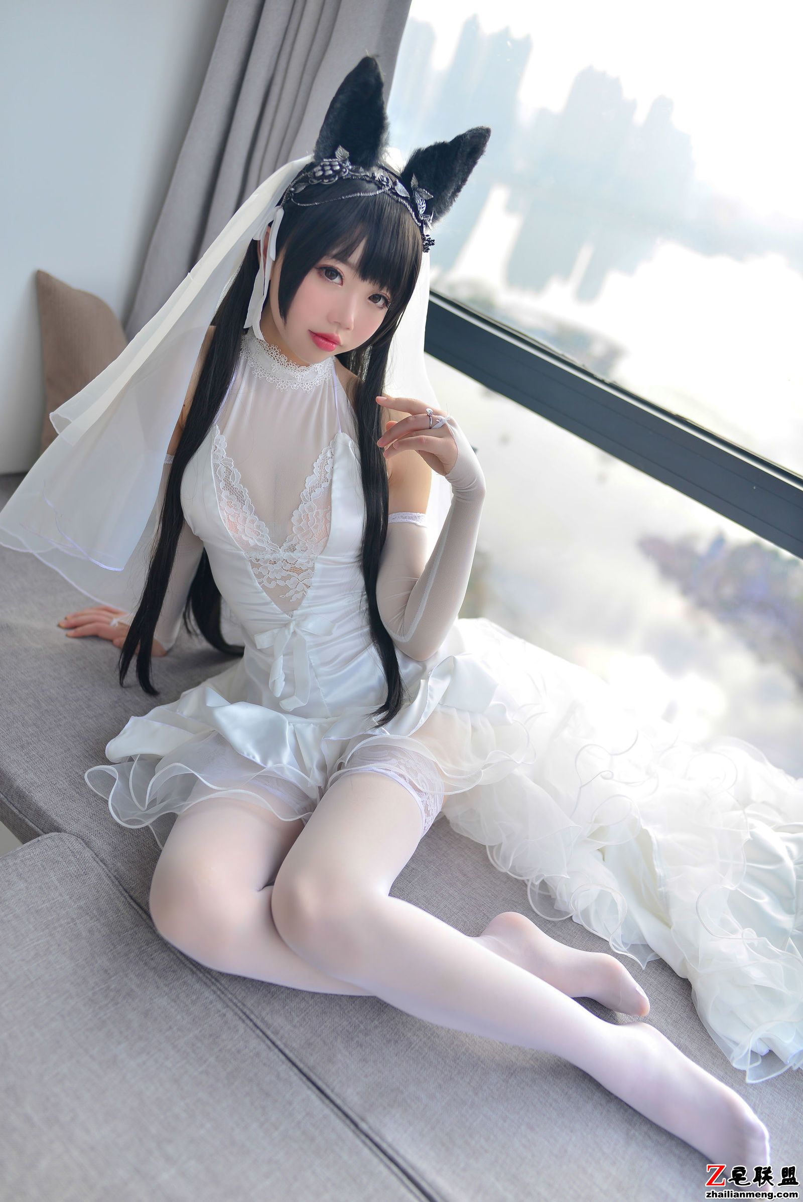 [COSER美女] 小姐姐雪琪 - 爱宕婚纱 写真套图第10张