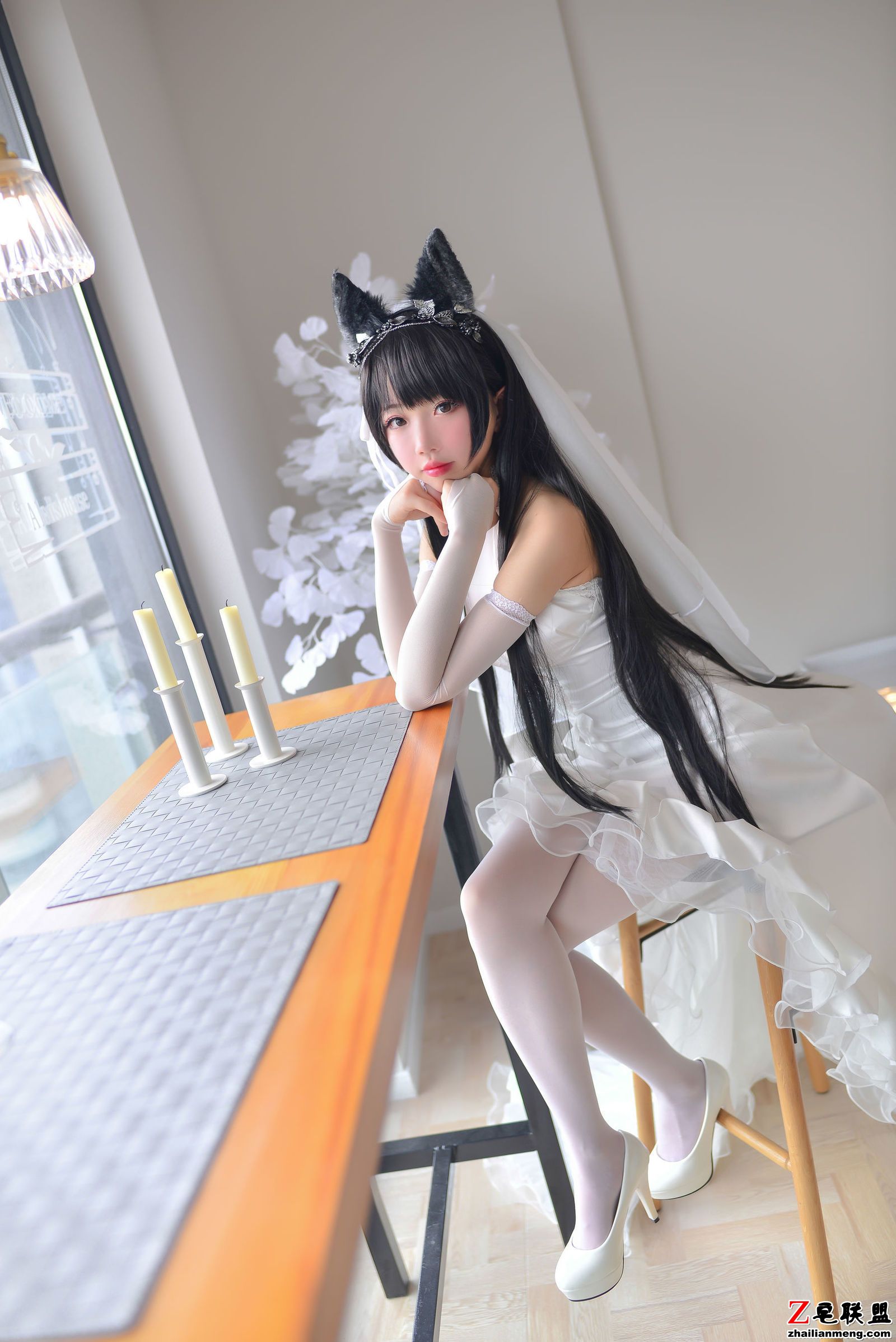 [COSER美女] 小姐姐雪琪 - 爱宕婚纱 写真套图第5张