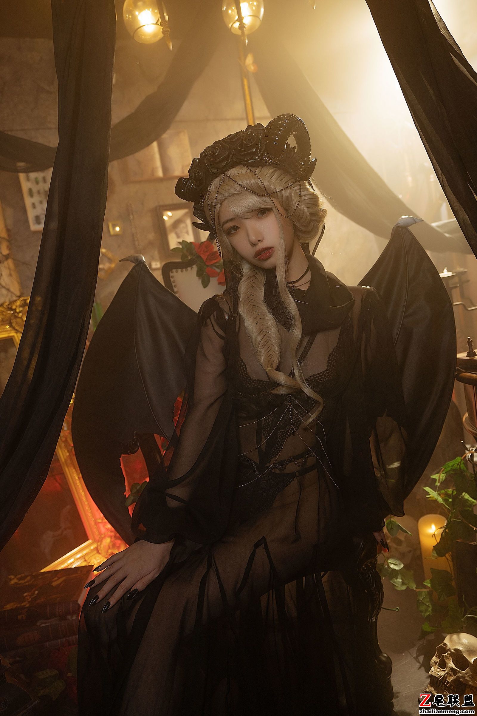 [<a href=/e/tags/?tagname=CosPlay%E7%BE%8E%E5%A5%B3 target=_blank class=infotextkey>CosPlay</a><a href=/e/tags/?tagname=%E7%BE%8E%E5%A5%B3 target=_blank class=infotextkey>美女</a>] 动漫博主雯妹 - 魅魔 gothic devil <a href=/e/tags/?tagname=%E5%86%99%E7%9C%9F target=_blank class=infotextkey>写真</a>套图第1张