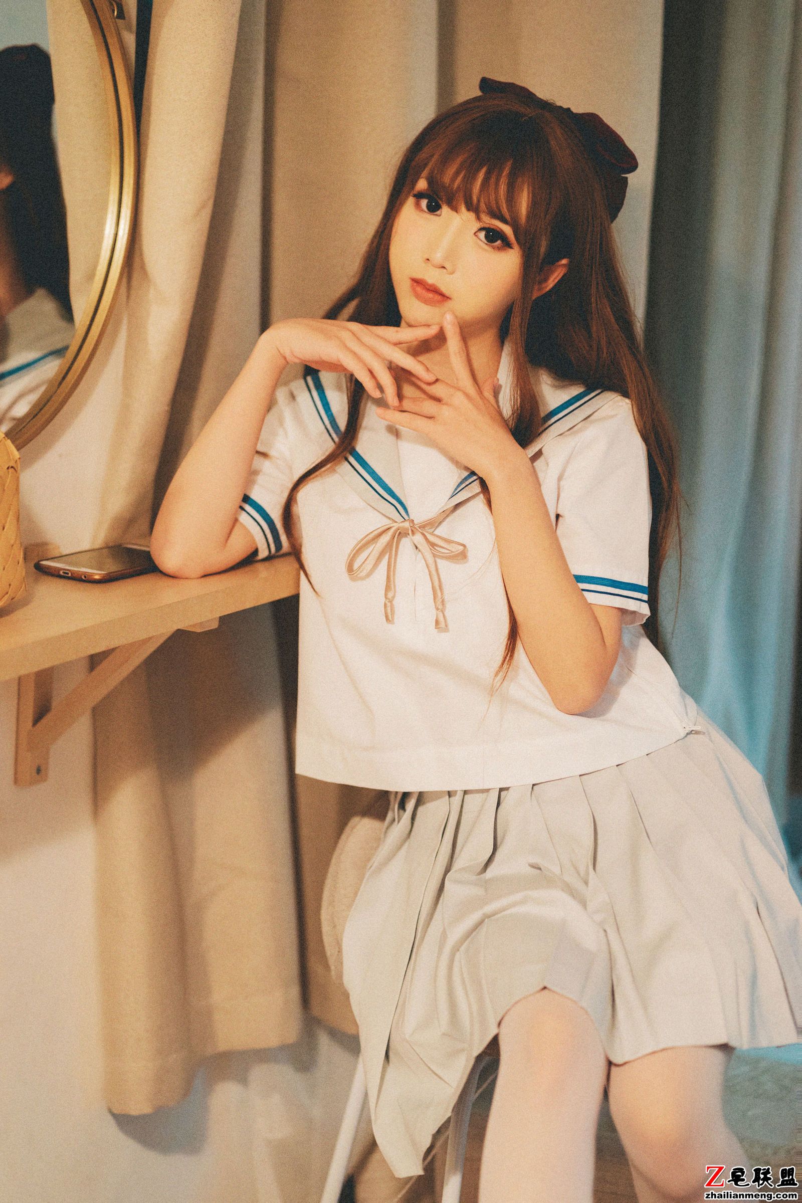 [CosPlay美女] 面饼仙儿 - JK秀+阿凡达私房 写真套图第8张