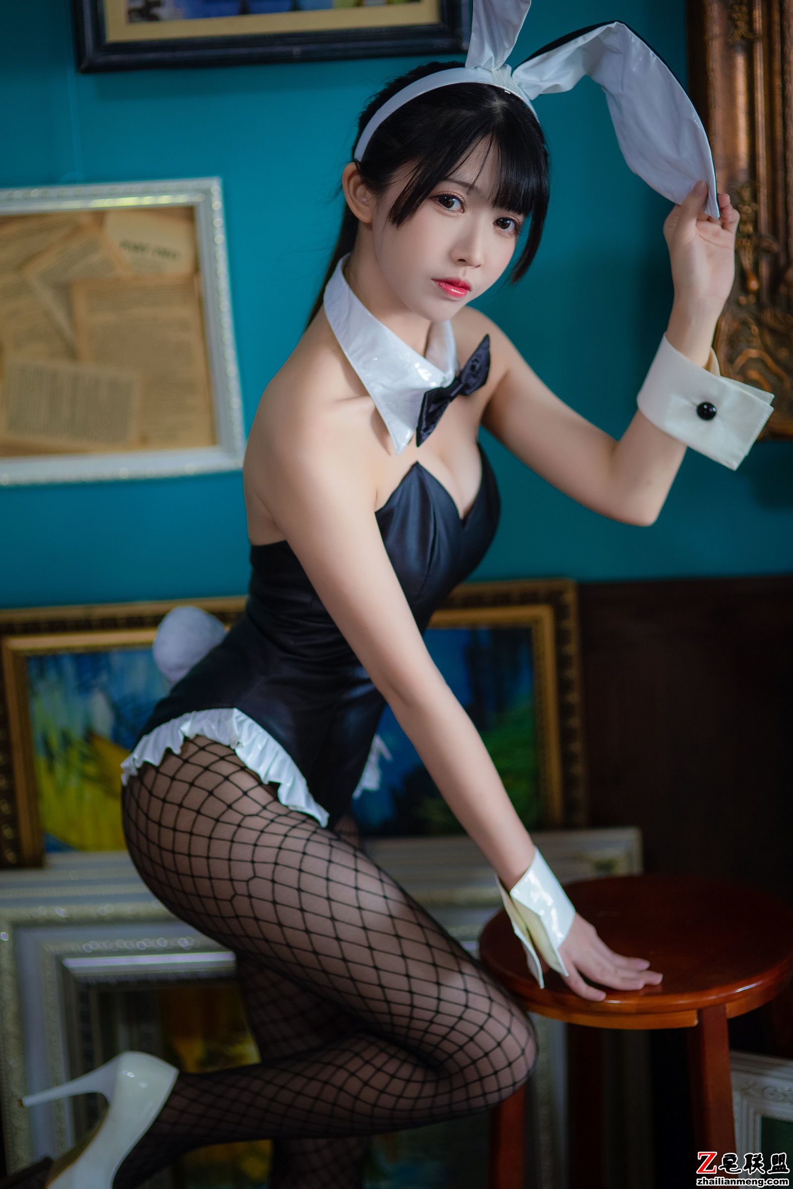 [CosPlay美女] 鳗鱼霏儿 - 加藤惠 兔女郎 写真套图第6张